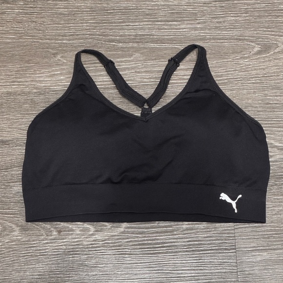 Puma Other - Puma Women's Black Sports Bra with White Logo
